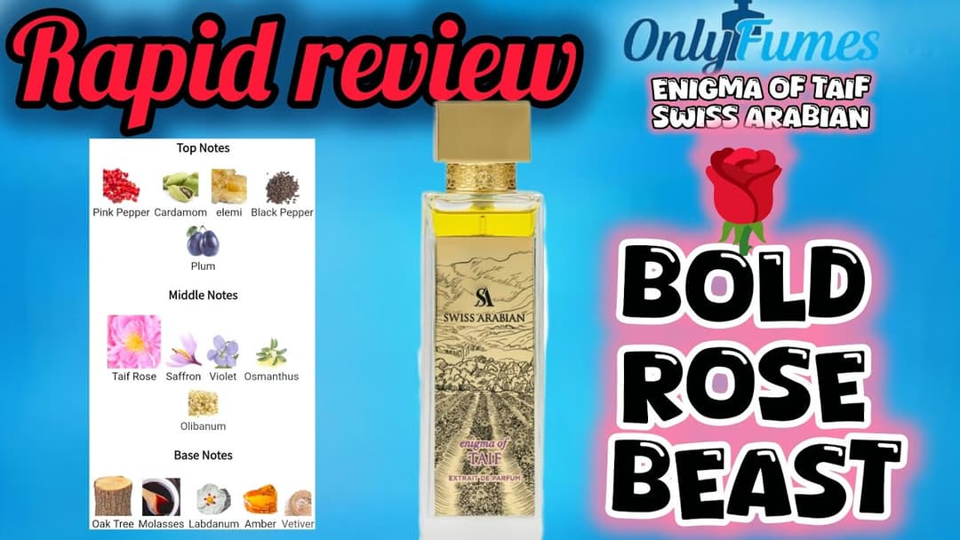 RAPID REVIEW| Enigma Of Taif Swiss Arabian #swissarabian #fragrance #cologne #review #review 