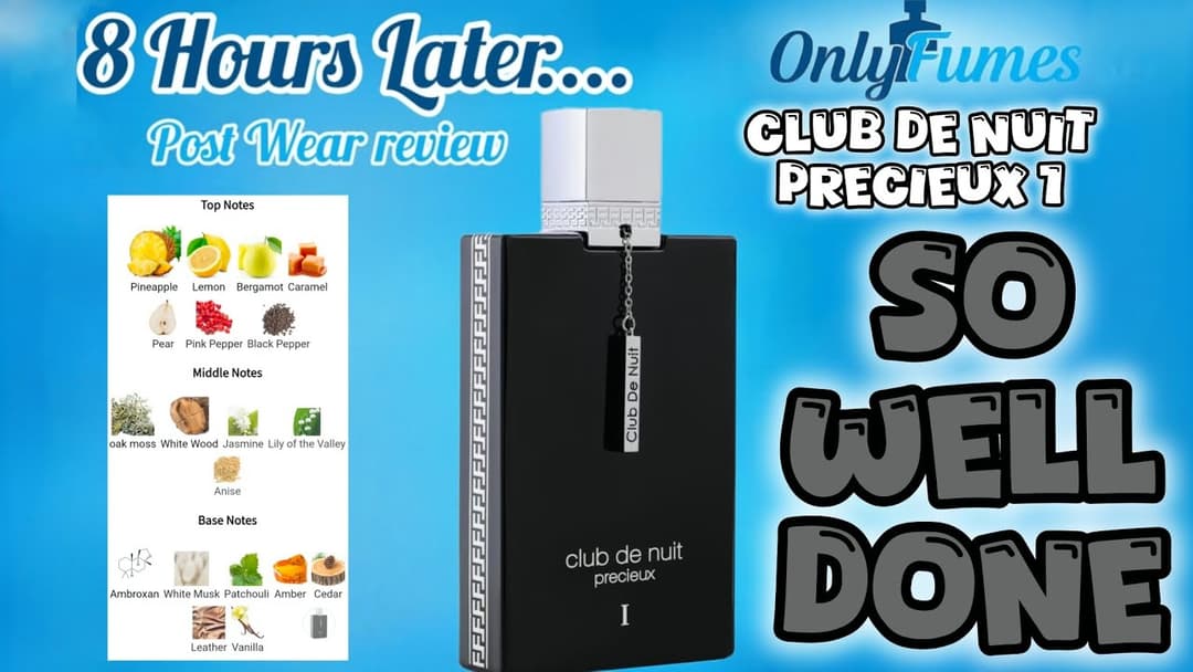 POST WEAR REVIEW| Club De Nuit Precieux 1 Armaf #armafperfumes #fragrance #scents #cologne 