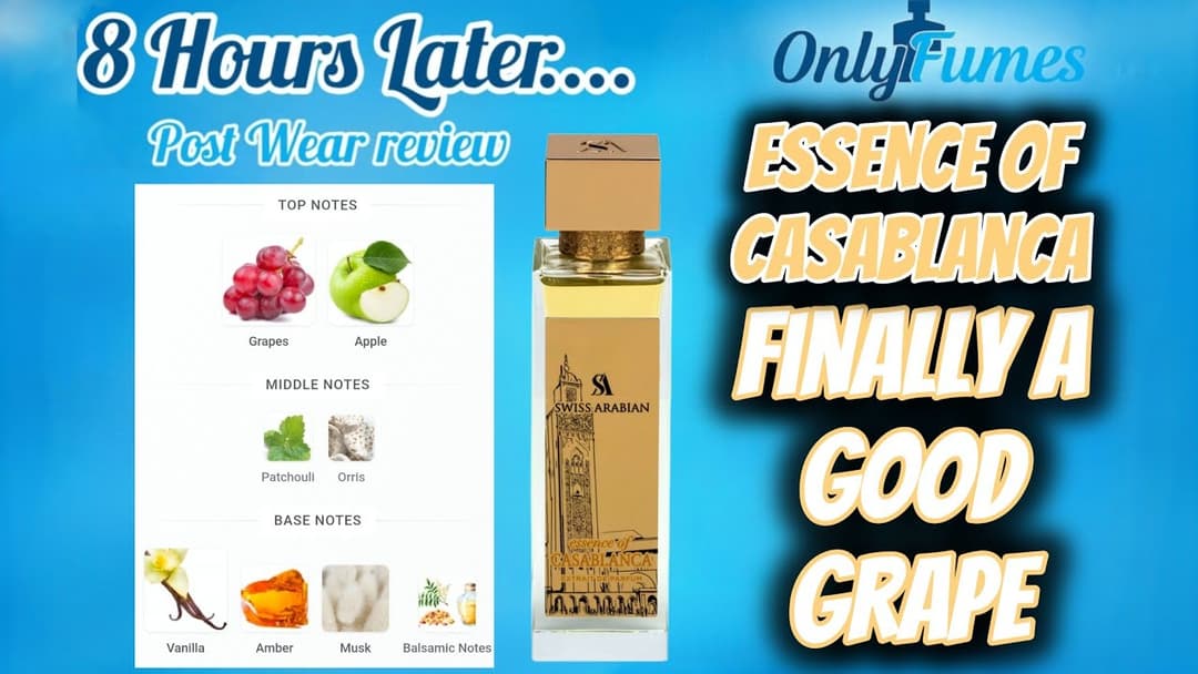 Essence of Casablanca Swiss Arabian - Dry Down & Post Wear Review #swissarabian #fragrance #cologne
