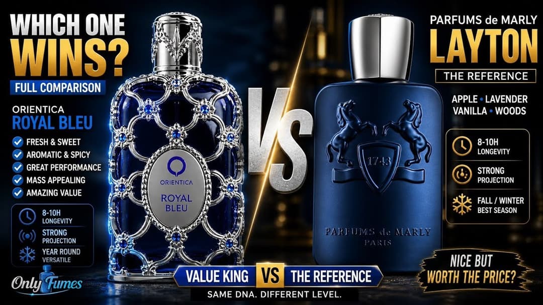 Is Orientica Royal Bleu an alternative to Parfums de Marly Layton Comparison Review #fragrance