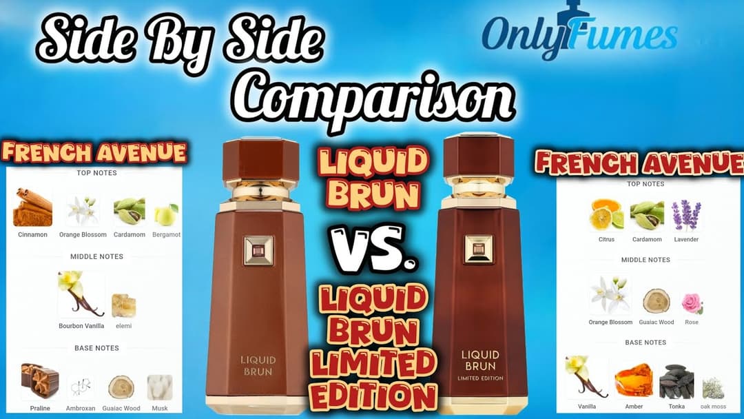French Avenue Liquid Brun vs Liquid Brun Limited Edition Comparison Review #frenchavenue #fragrance